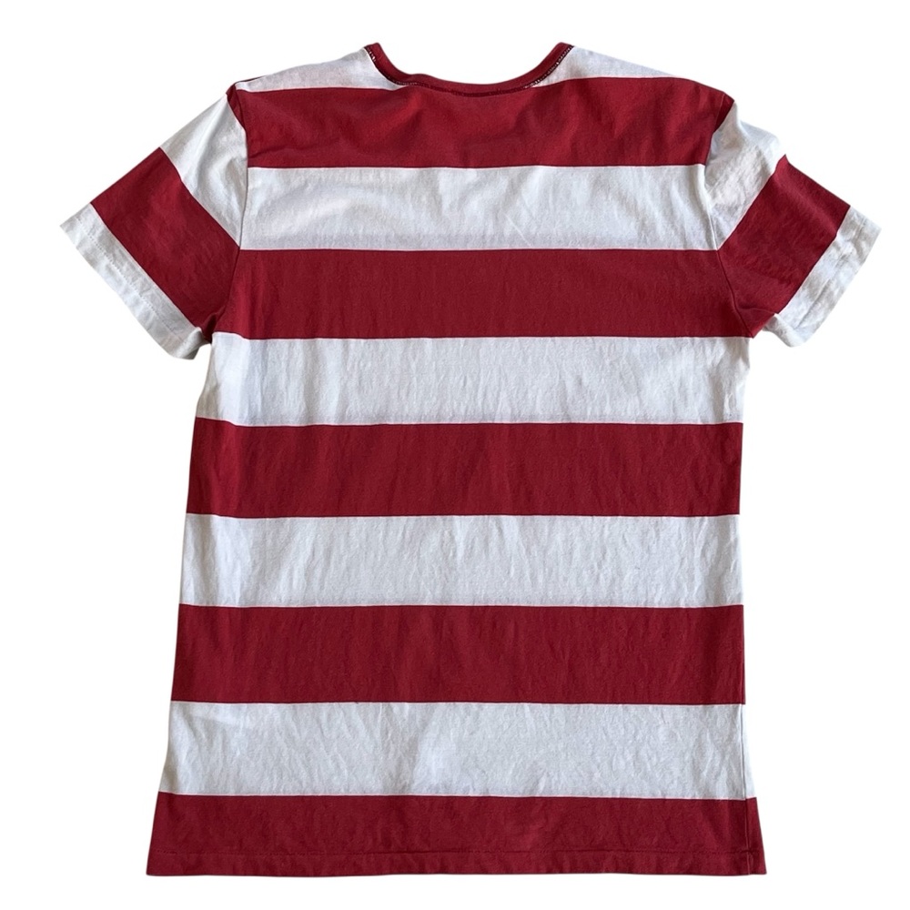 POLO RALPH LAUREN White Striped T Shirt Top Women’s Large - Picture 10 of 10